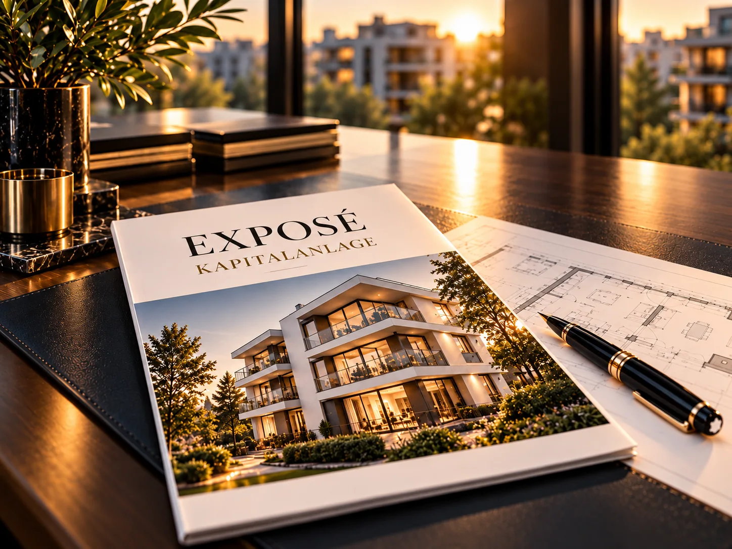 Exposé für eine Immobilien-Kapitalanlage mit Grundriss